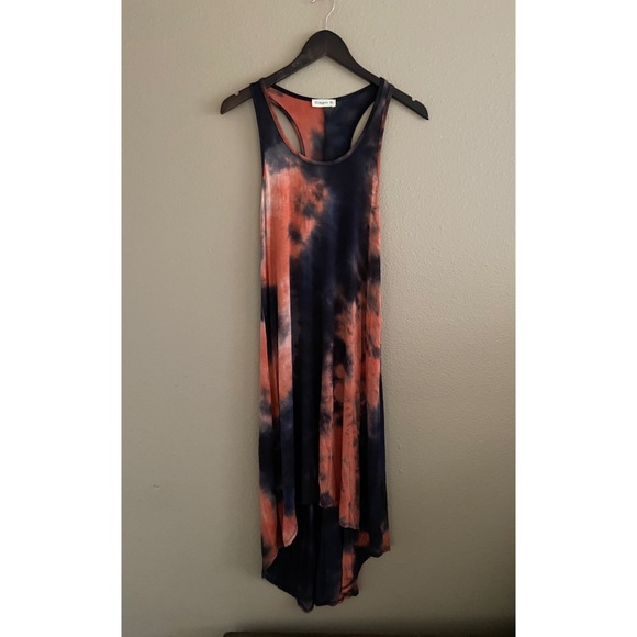 🆕Black and rust tie dye dress - Picture 3 of 3